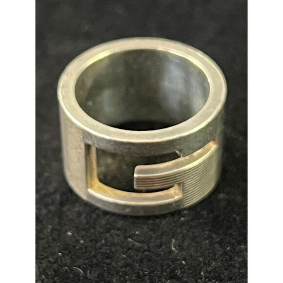 Gucci 12 Silver G-Ring 30.07g Cutout Style - Picture 1 of 5